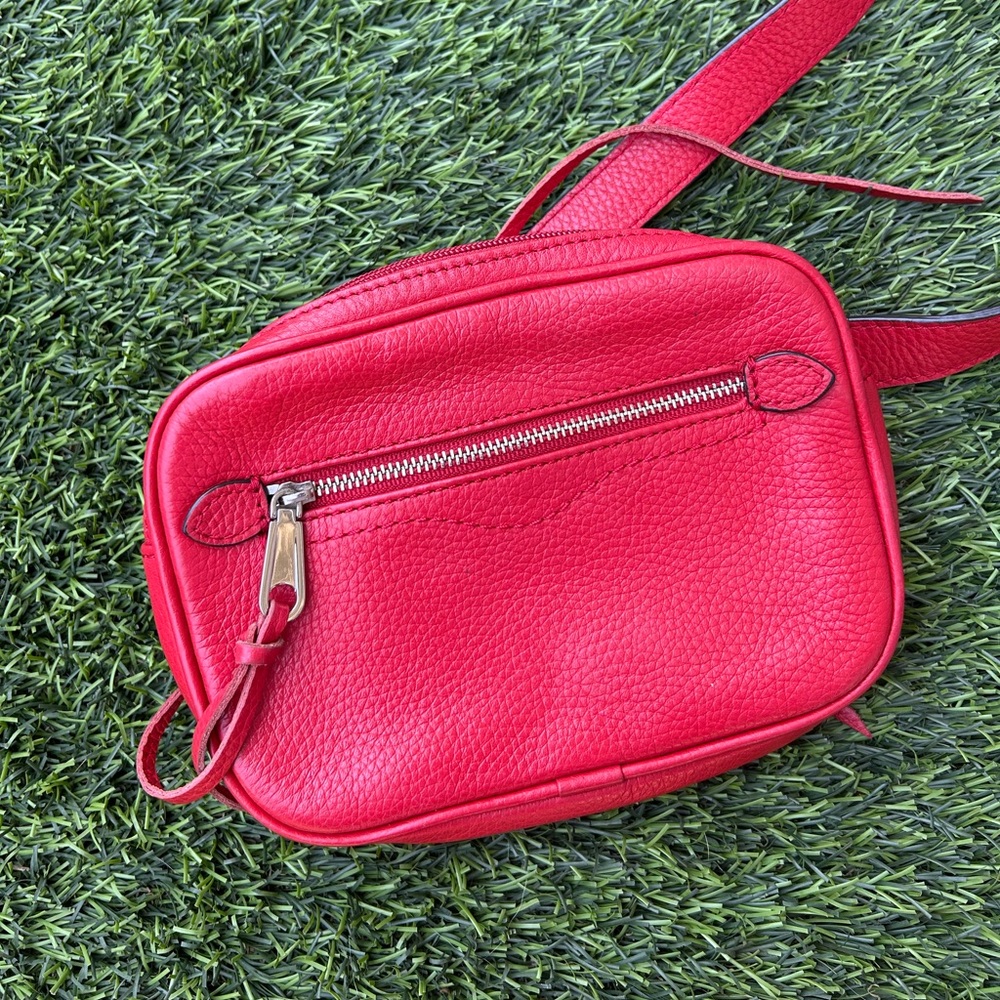 Rebecca Minkoff genuine red leather belt / waist bag - Picture 2 of 4